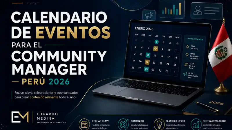 Calendario de contenido 2026 para Community Manager en Perú
