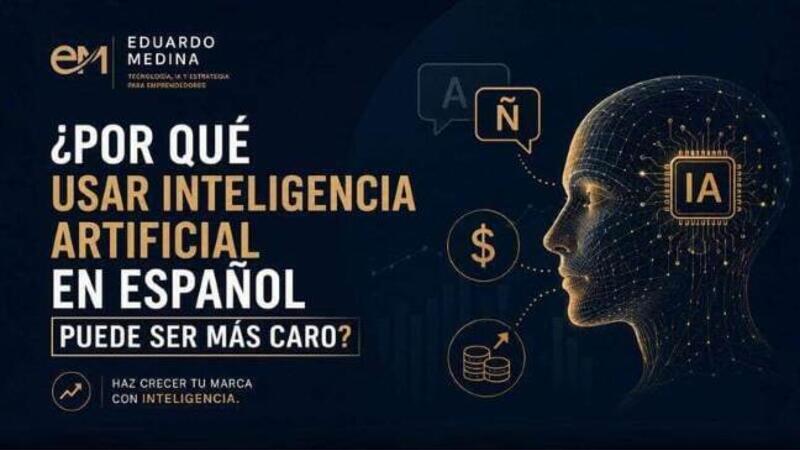 ¿Por qué usar inteligencia artificial en español puede ser más caro?