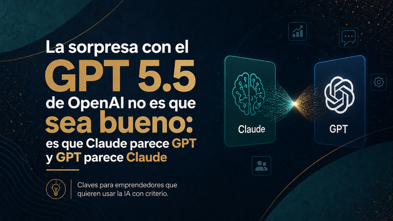 La sorpresa con GPT 5.5 no es técnica: es estratégica (y afecta directamente a tu negocio)