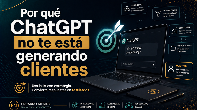 Por qué ChatGPT no te está generando clientes
